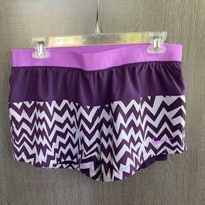 Nike Dri-Fit Purple Chevron Workout Shorts